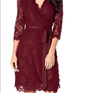 Versatile & Sophisticated Red Wrap Dress